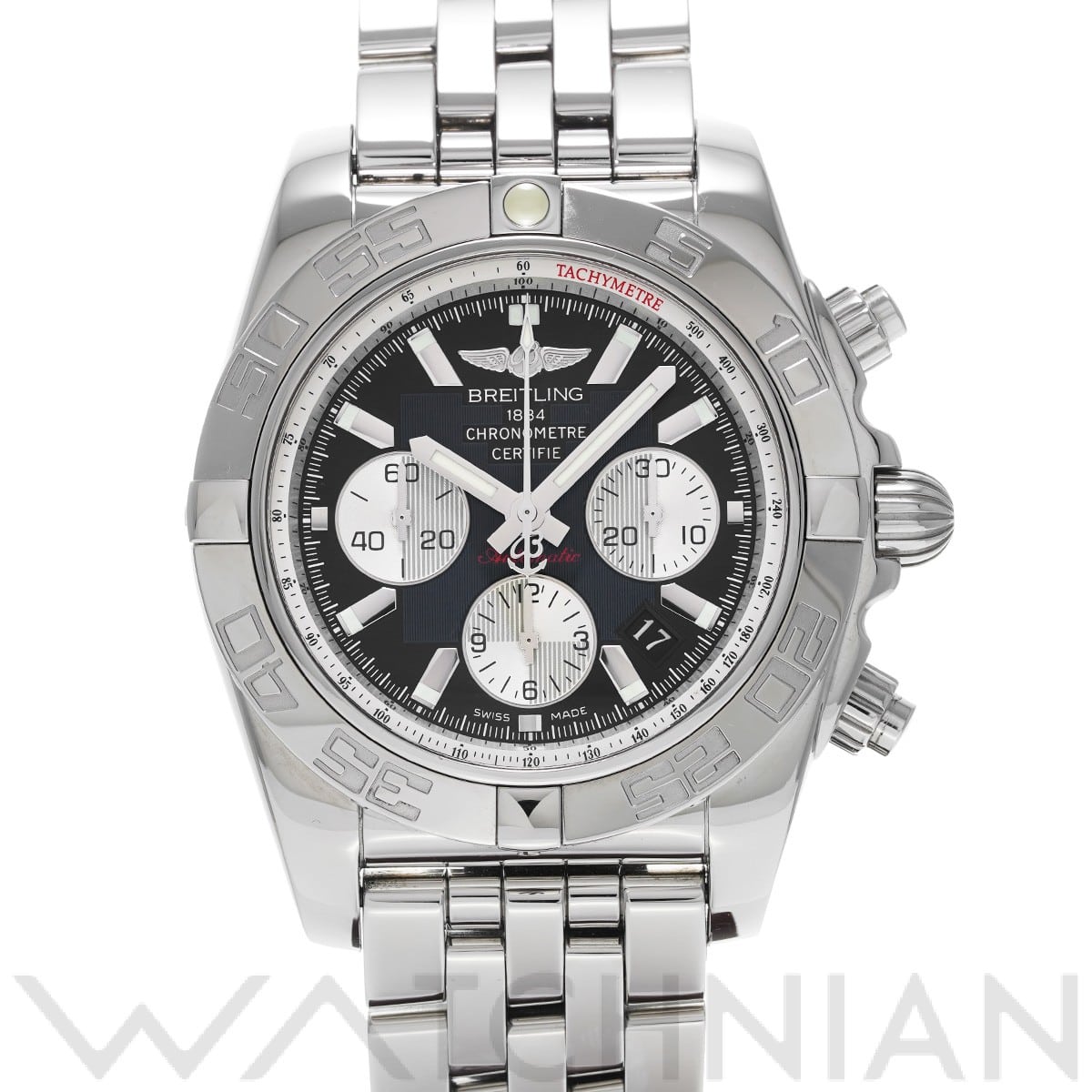ブライトリング / BREITLING クロノマット 44 AB011012/B967 ブラック/シルバー メンズ 時計 【中古】【wristwatch】