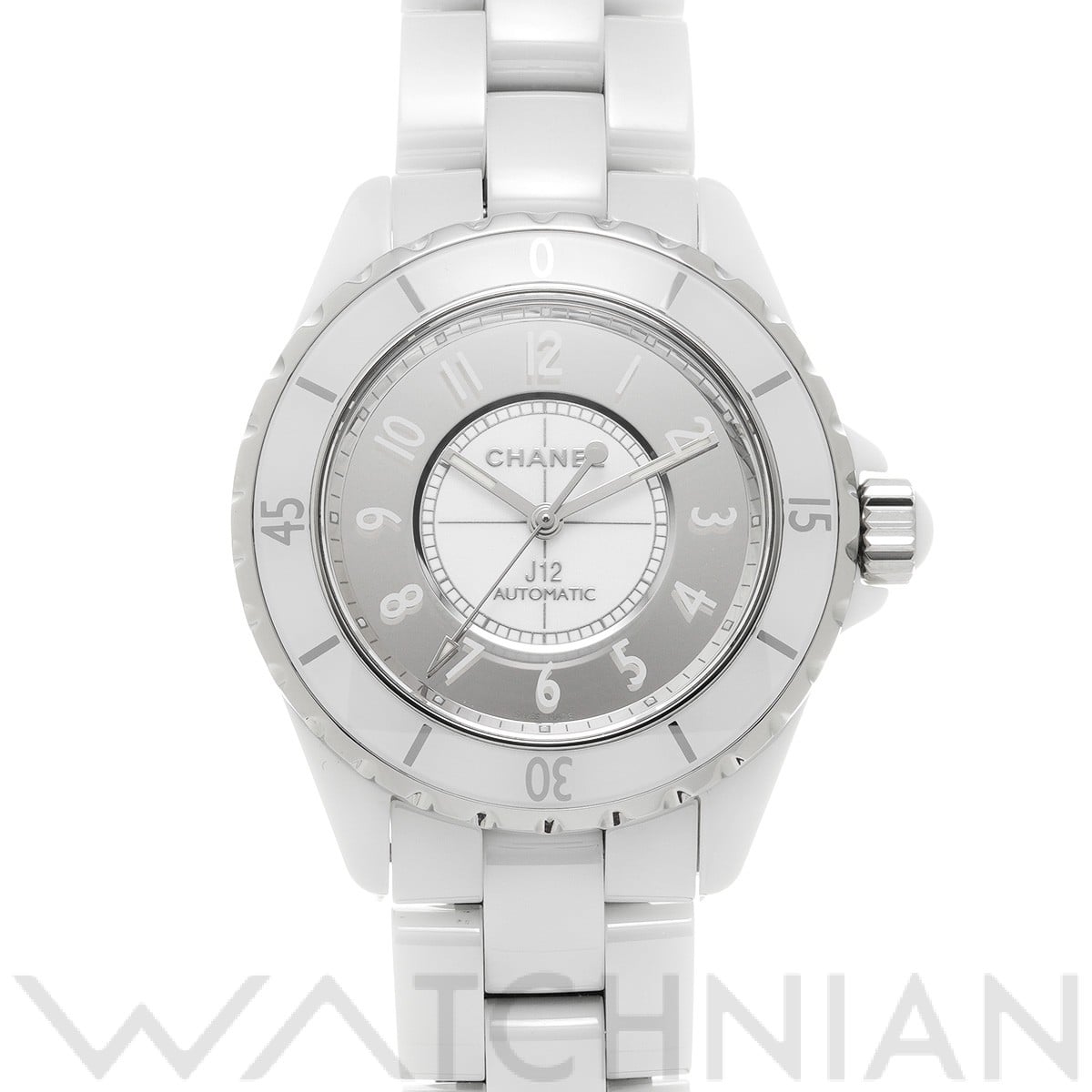 シャネル / CHANEL J12 ミラー 38MM H4862 ホワイトラッカー/ミラー メンズ 時計 【中古】【wristwatch】