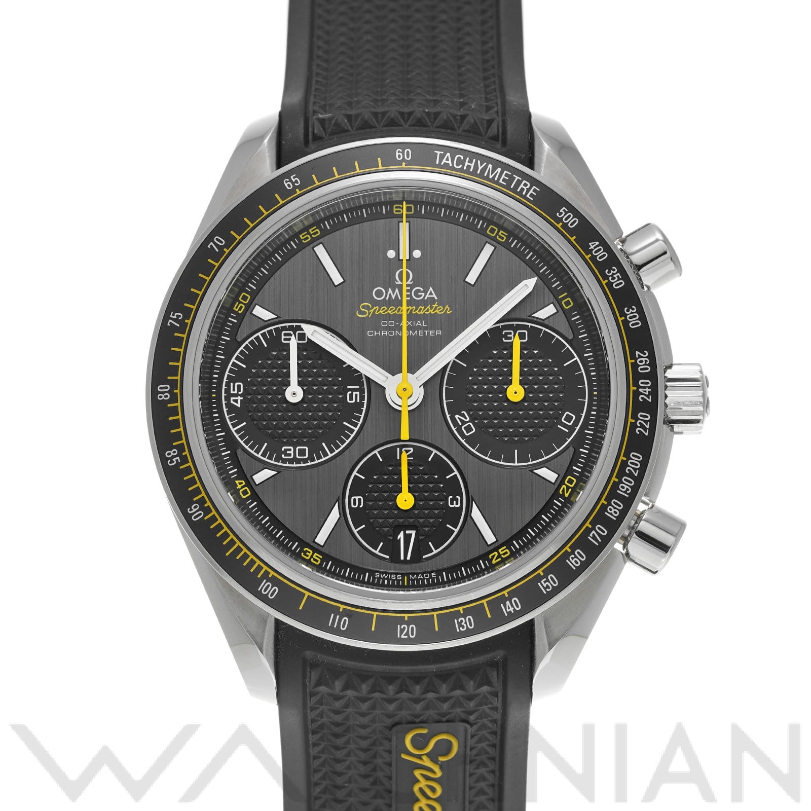 スピードマスター レーシング コーアクシャル 326.32.40.50.06.001 グレー/ブラック オメガ OMEGA メンズ 【中古】