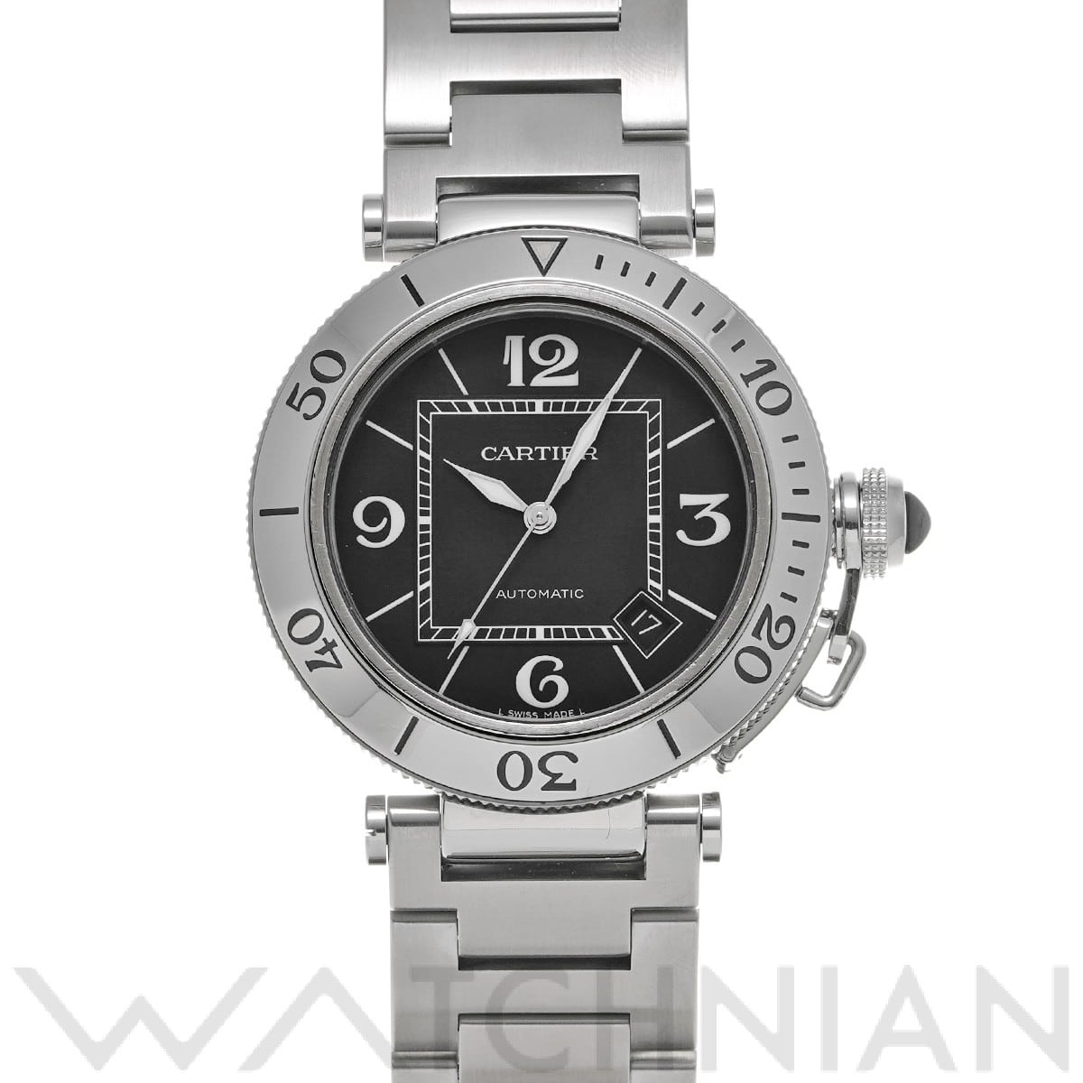 カルティエ / CARTIER パシャ シータイマー W31077M7 ブラック ユニセックス 時計 【中古】【wristwatch】