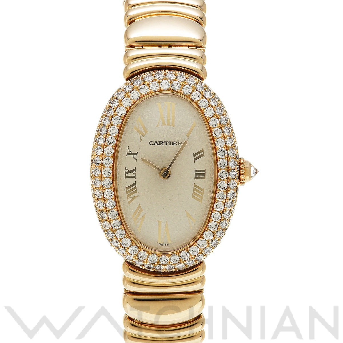 カルティエ ベニュワール SM アイボリー レディース 時計 【中古】【wristwatch】