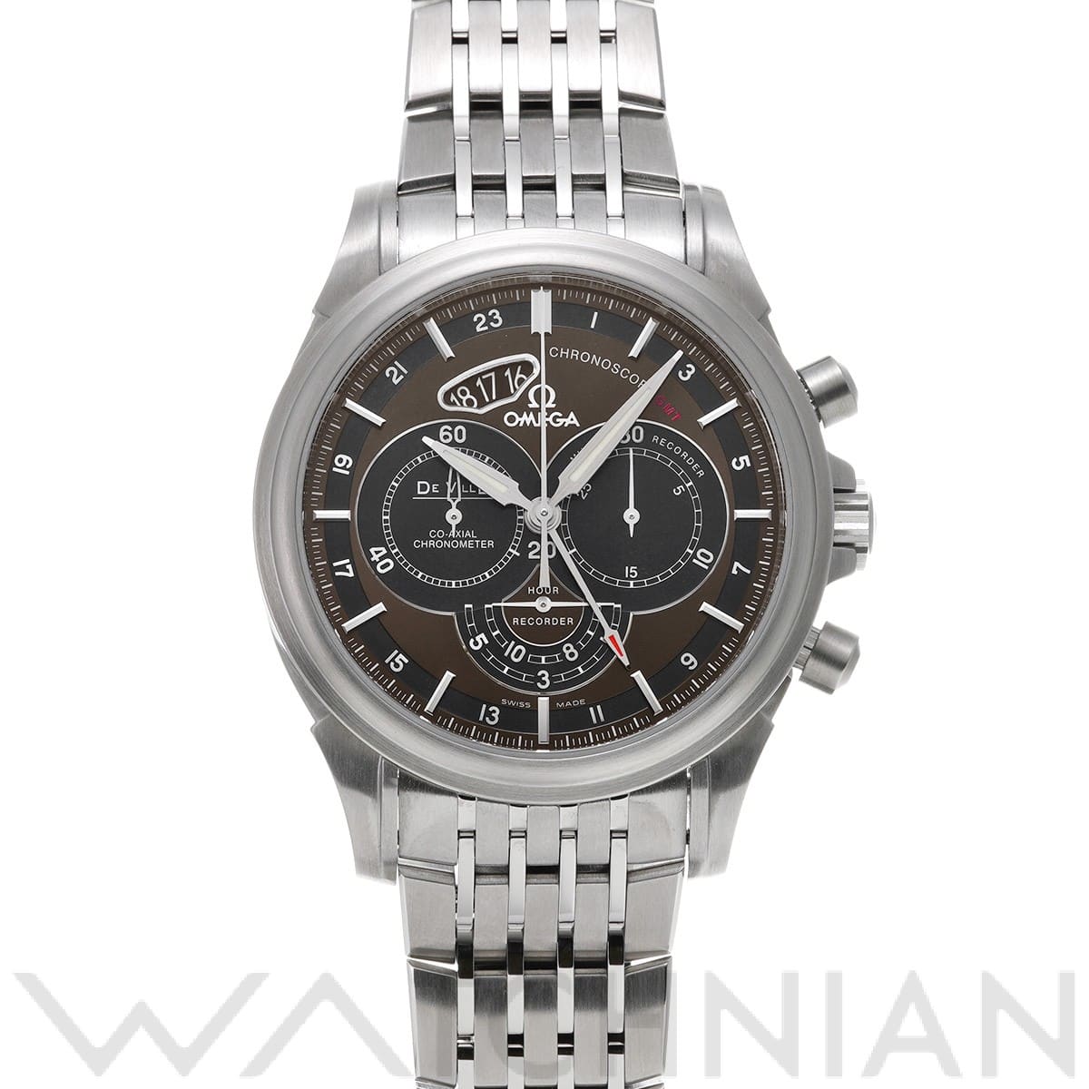 オメガ / OMEGA デ・ヴィル クロノスコープ コーアクシャル GMT クロノグラフ 422.10.44.52.13.001 ブラウン/ブラック メンズ 時計 【中古】【wristwatch】