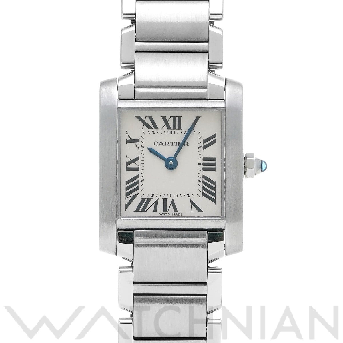 カルティエ / CARTIER タンクフランセーズ SM W51008Q3 ホワイト レディース 時計 【中古】【wristwatch】