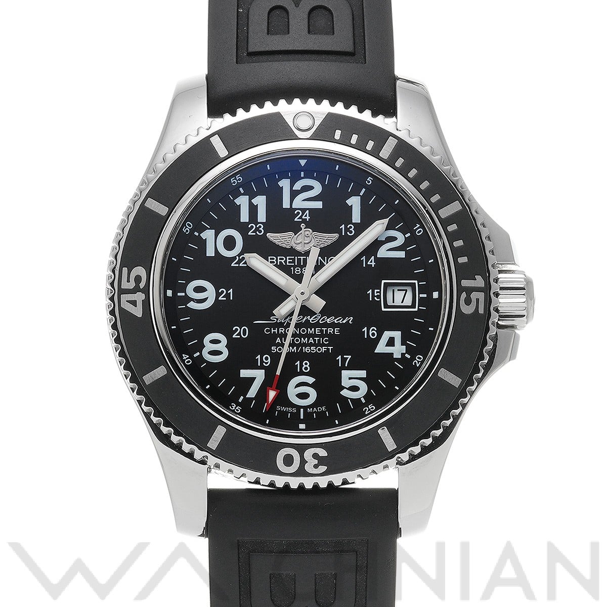 スーパーオーシャン II 42 A17365C9/BD67 ブラック ブライトリング BREITLING メンズ 【中古】