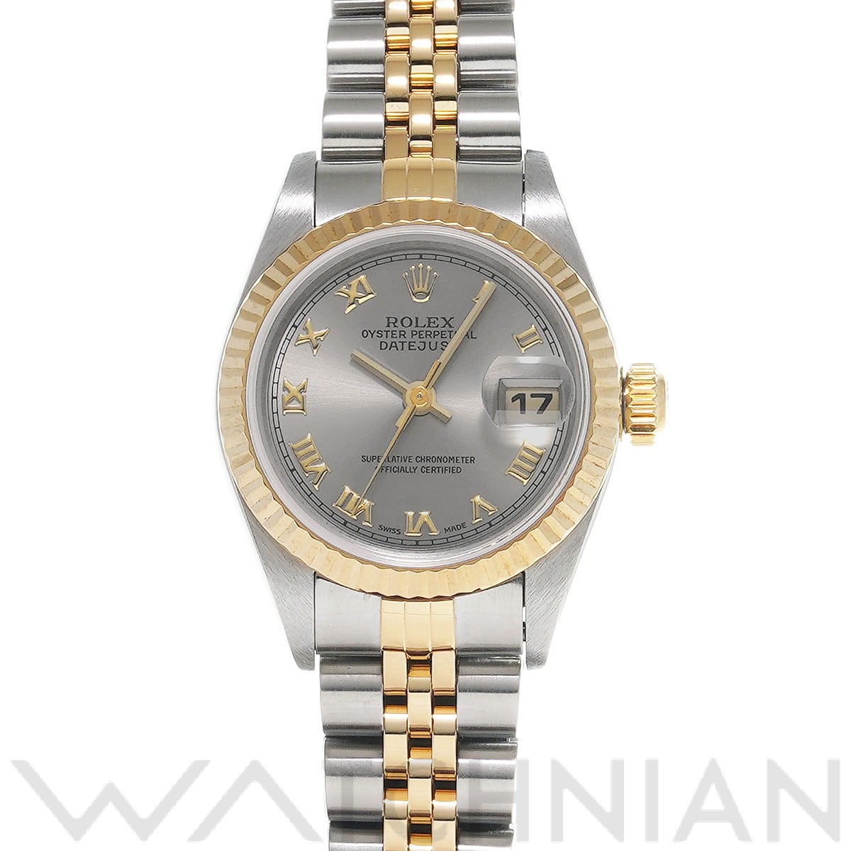 ロレックス デイトジャスト 69173 グレー レディース 時計 【中古】【wristwatch】