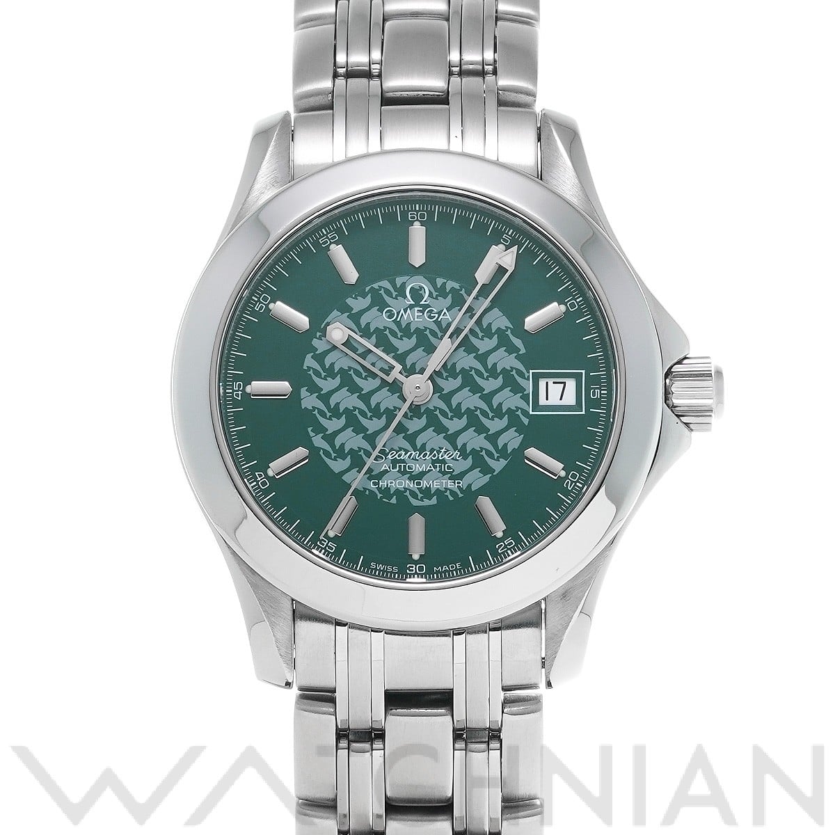 オメガ / OMEGA シーマスター 120 ジャックマイヨール 1998 2506.70 グリーン メンズ 時計 【中古】【wristwatch】