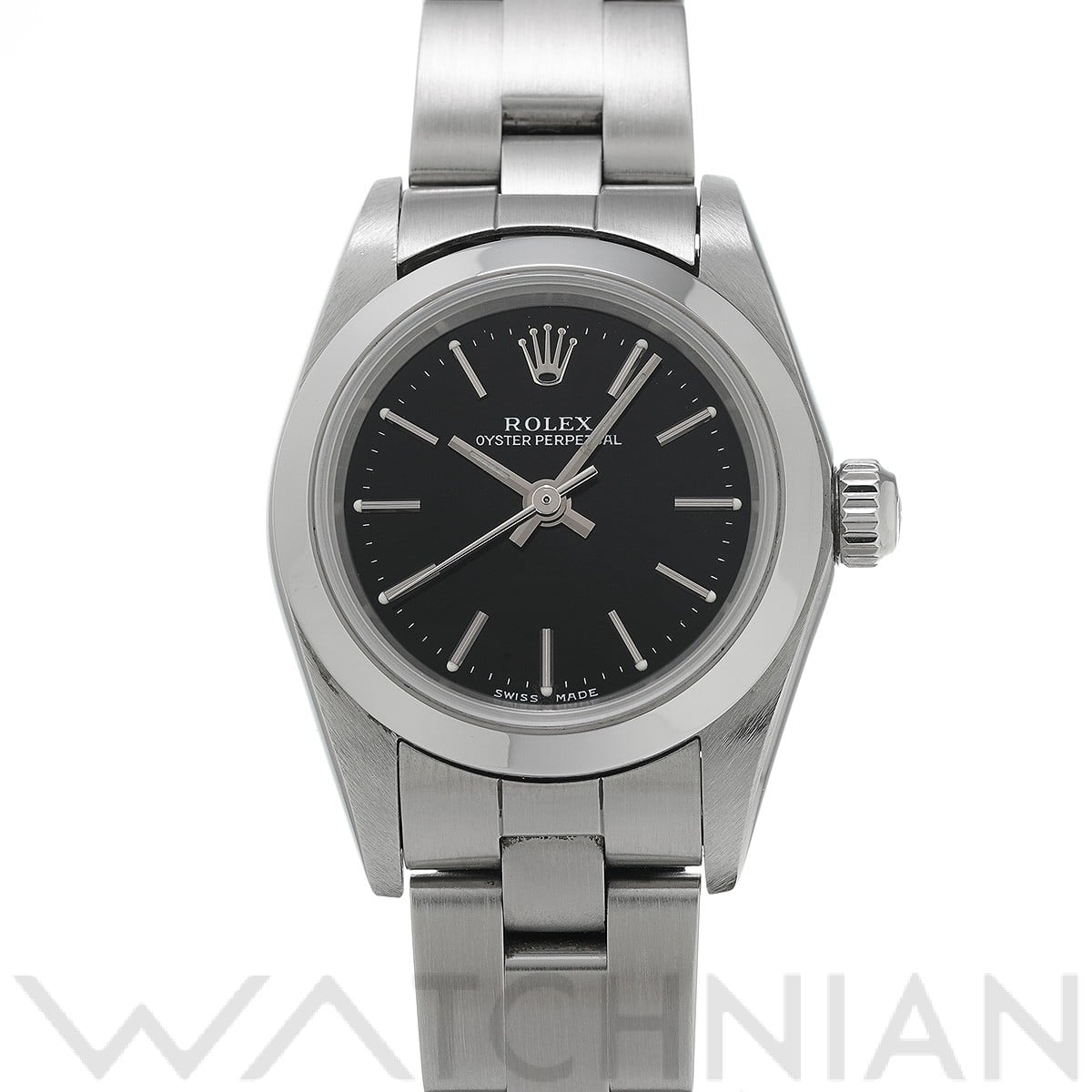 オイスターパーペチュアル レディ 24 76080 F番(2004年頃製造) ブラック ロレックス ROLEX レディース 【中古】