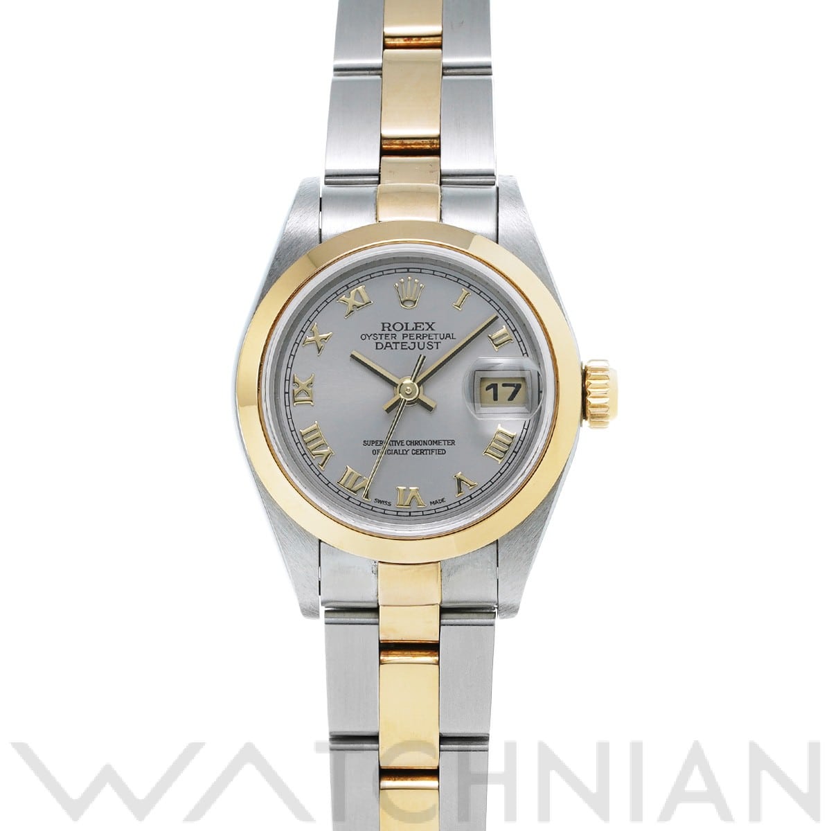 ロレックス デイトジャスト 26 79163 グレー レディース 時計 【中古】【wristwatch】