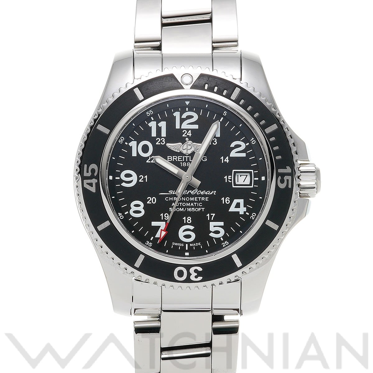 ブライトリング / BREITLING スーパーオーシャン II 42 A17365C9/BD67 ブラック メンズ 時計 【中古】【wristwatch】