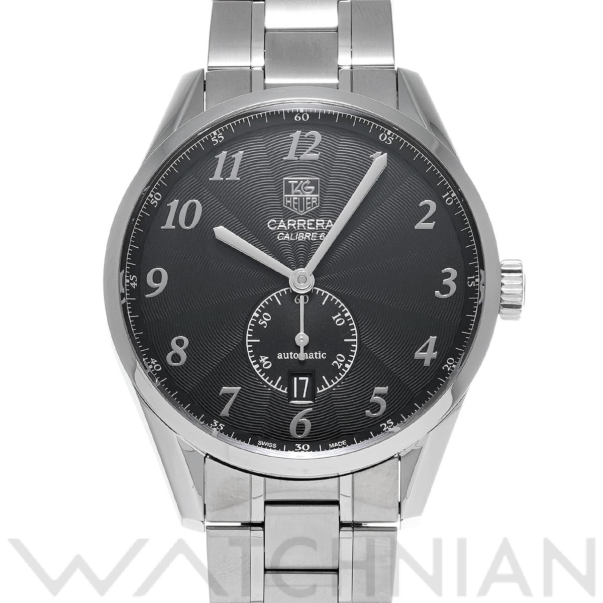 タグ ホイヤー / TAG HEUER カレラ キャリバー6 WAS2114.BA0732 ブラック メンズ 時計 【中古】【wristwatch】