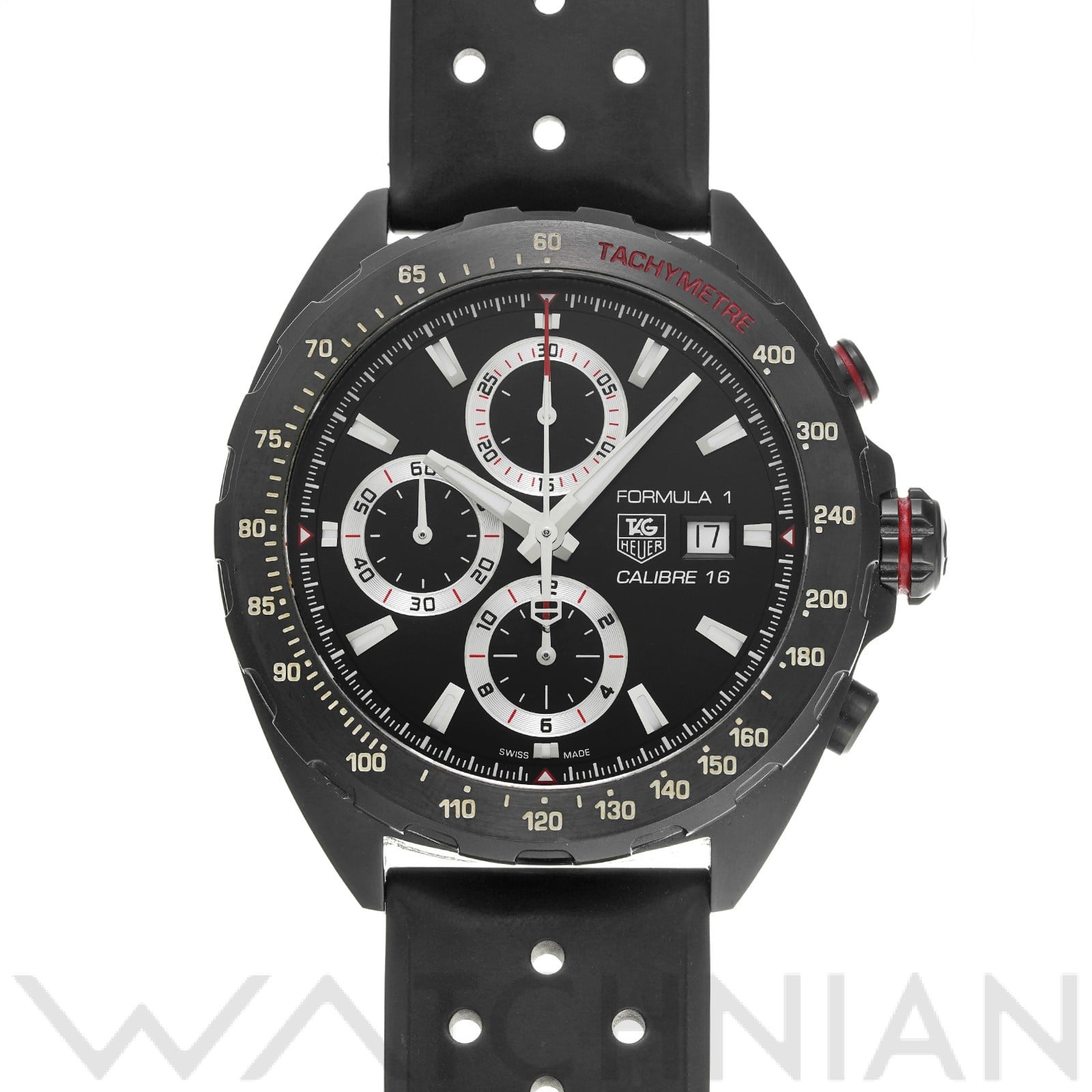 フォーミュラ1 キャリバー16 クロノグラフ CAZ2011.FT8024 ブラック タグホイヤー TAG HEUER メンズ 【中古】