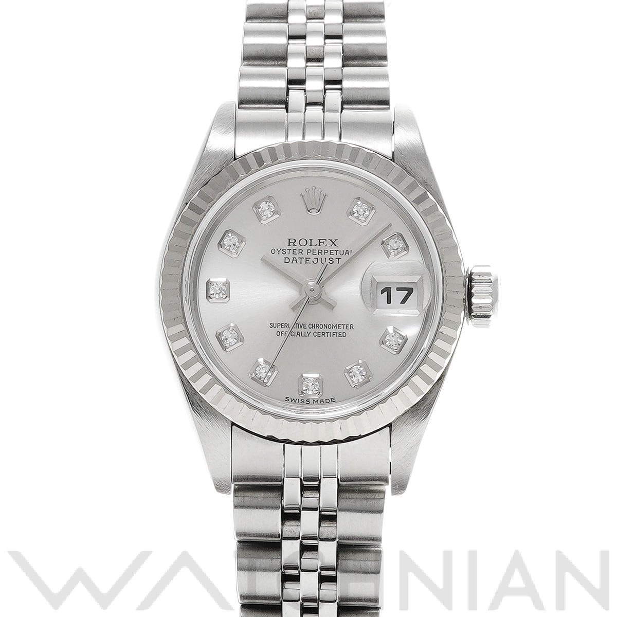 ロレックス デイトジャスト 26 79174G シルバー/ダイヤモンド レディース 時計 【中古】【wristwatch】