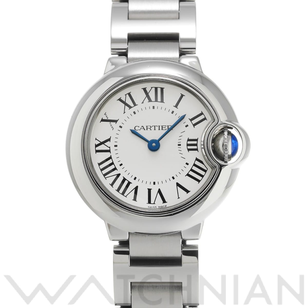 カルティエ / CARTIER バロンブルー ドゥ カルティエ 28mm W69010Z4 シルバー レディース 時計 【中古】【wristwatch】