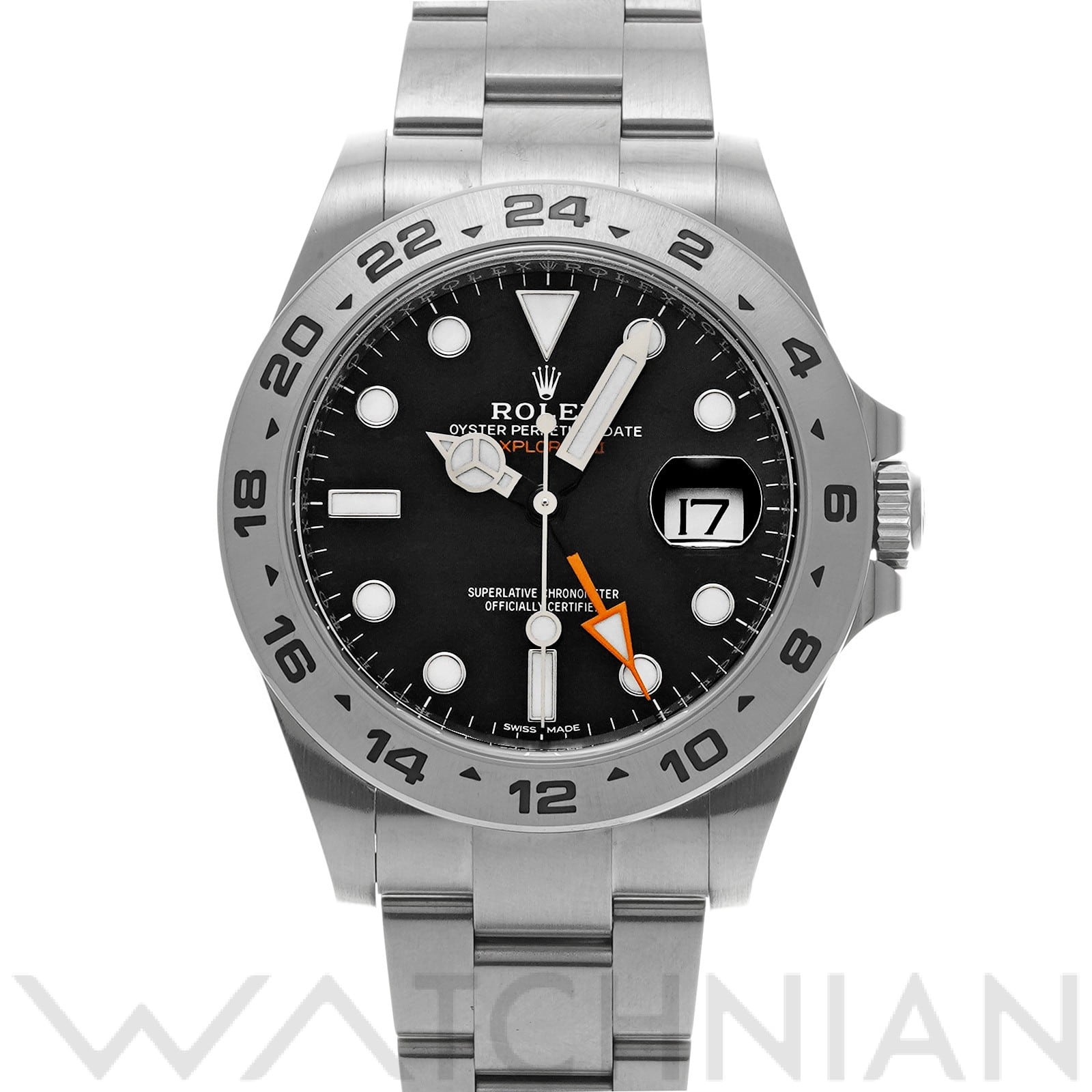 ロレックス エクスプローラーII 216570 ブラック メンズ 時計 【中古】【wristwatch】