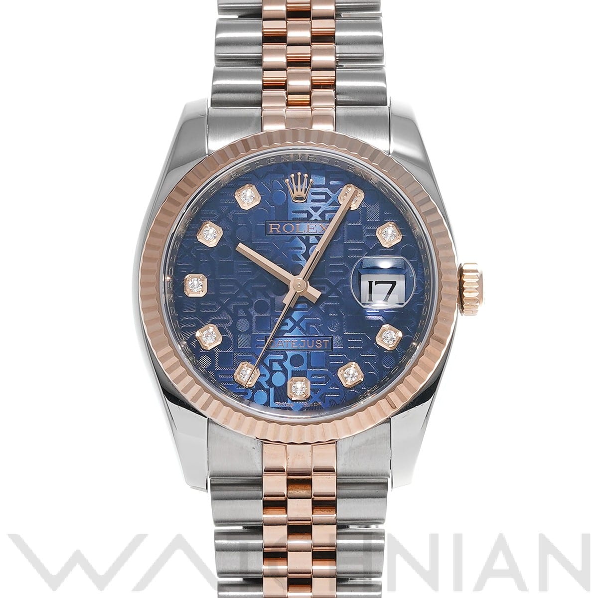 ロレックス デイトジャスト 36 116231G ブルーコンピュータ/ダイヤモンド メンズ 時計 【中古】【wristwatch】