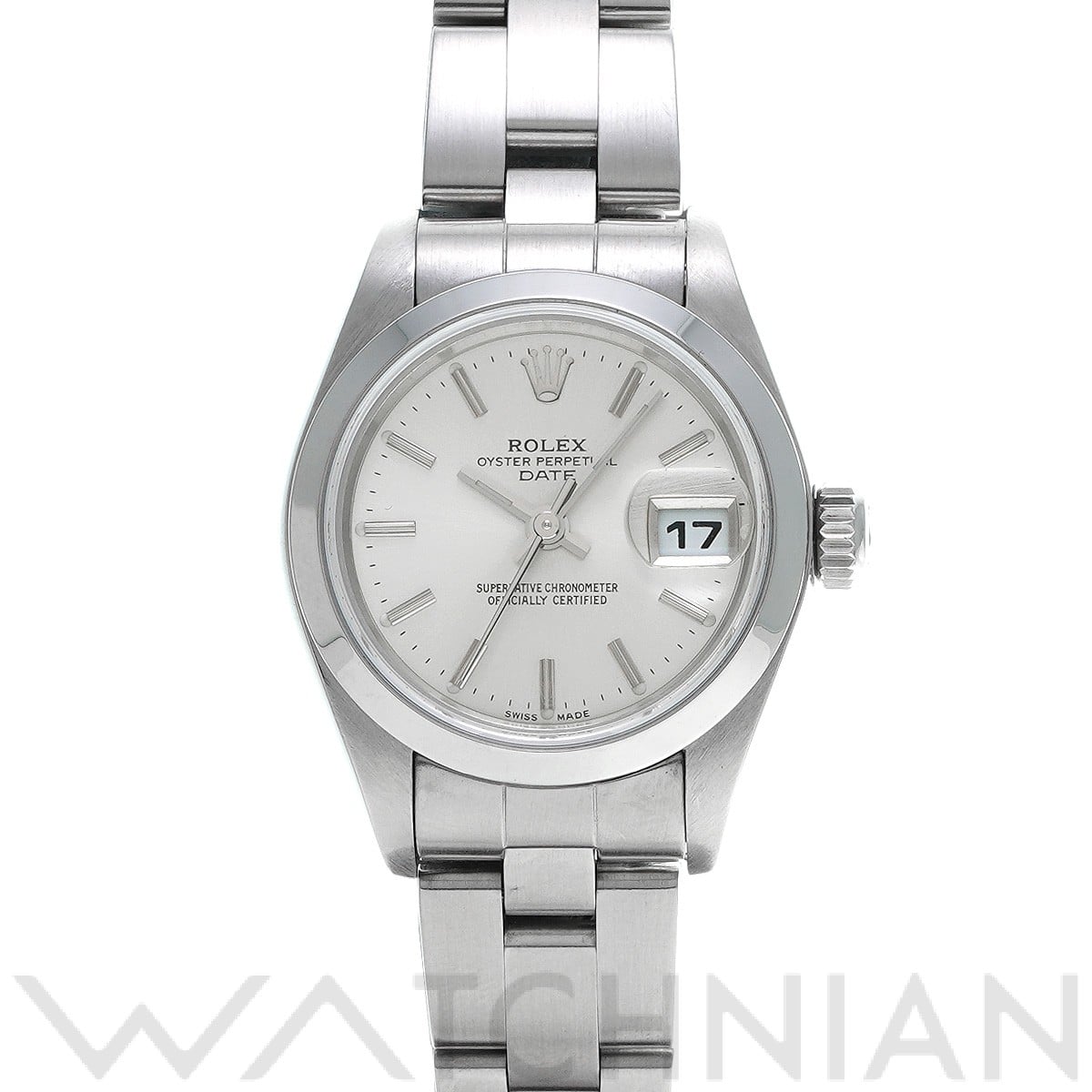 ロレックス オイスターパーペチュアル デイト 79160 シルバー レディース 時計 【中古】【wristwatch】