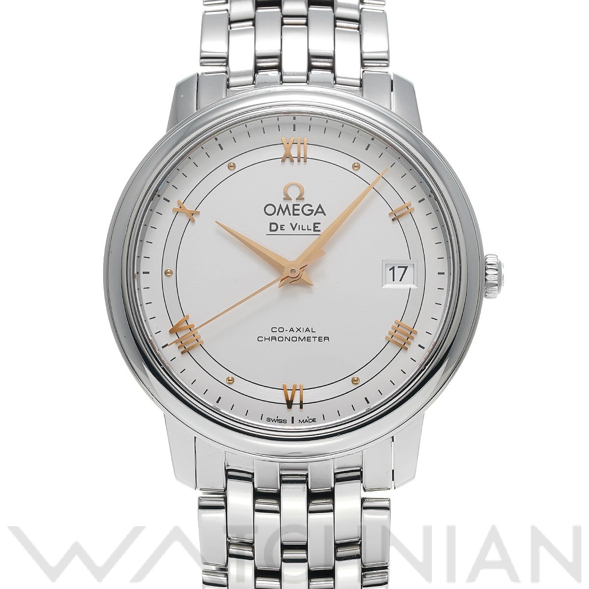 オメガ / OMEGA デ・ヴィル プレステージ コーアクシャル 424.10.37.20.02.002 シルバー メンズ 時計 【中古】【wristwatch】