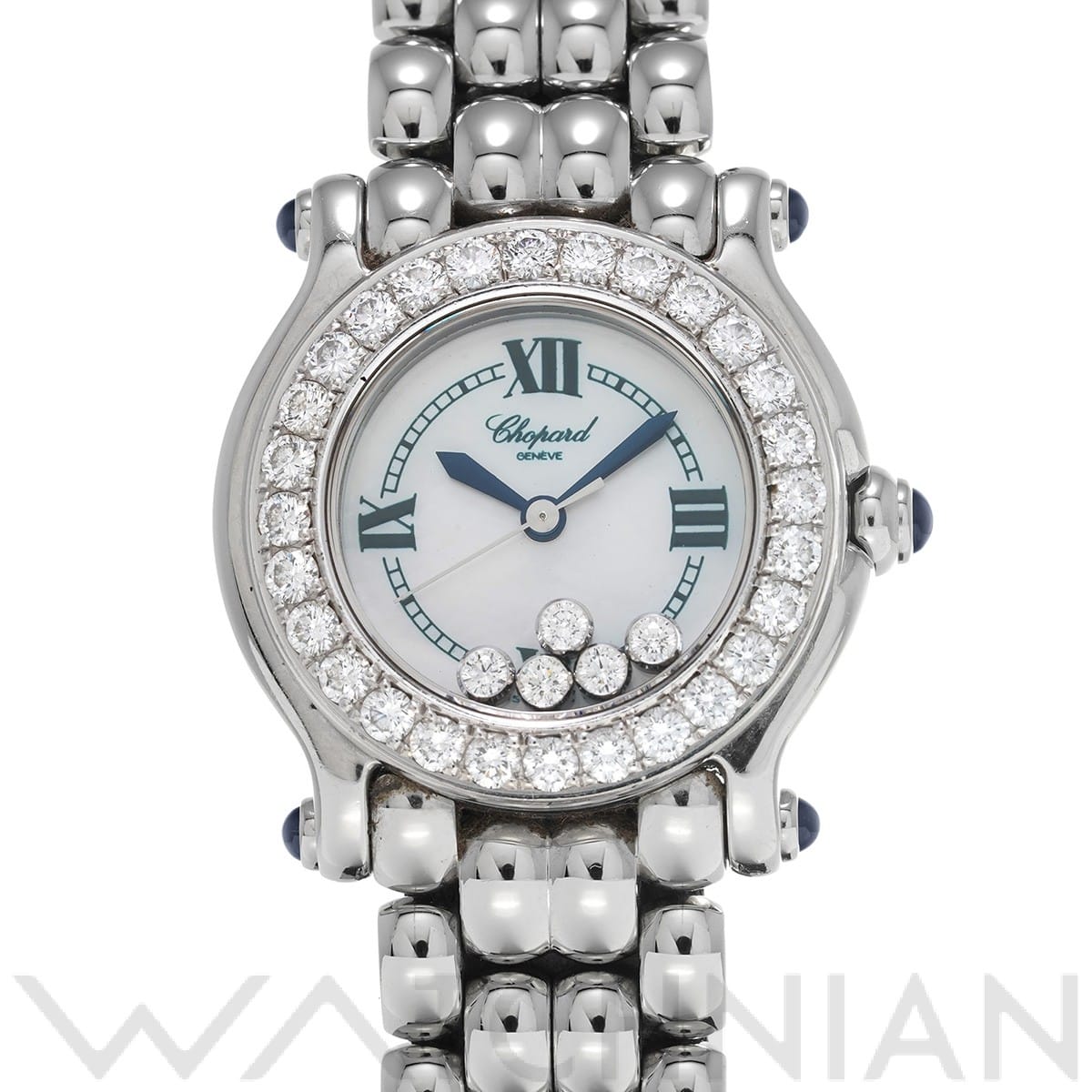 ショパール ハッピースポーツ 27/8275-23/11 ホワイトシェル/ダイヤモンド メンズ 時計 【中古】【wristwatch】