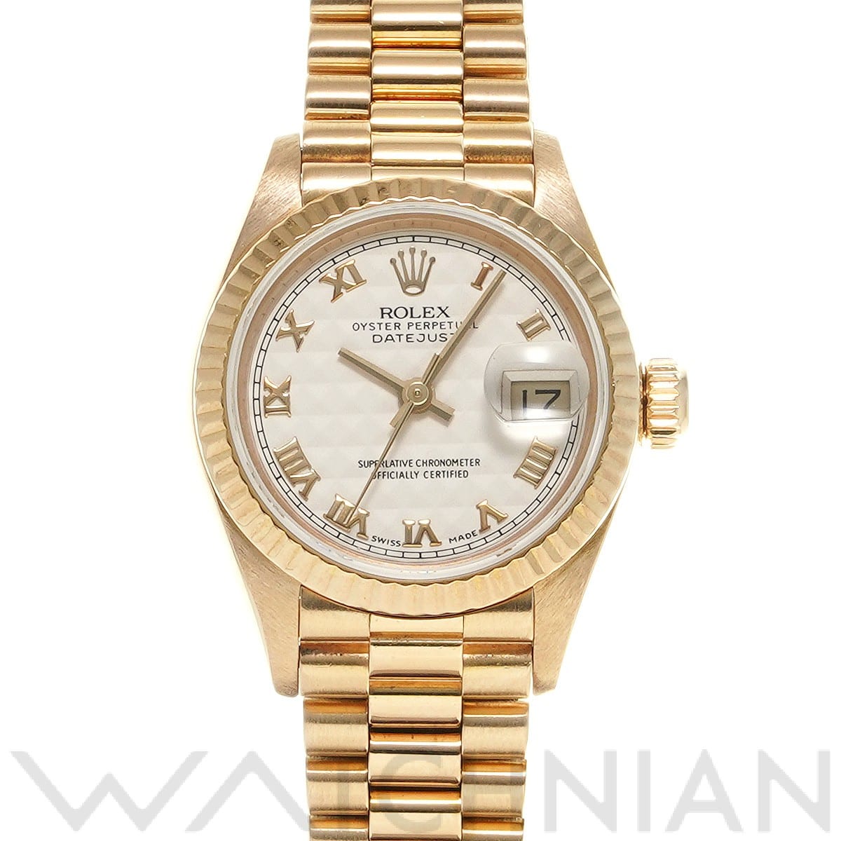 ロレックス デイトジャスト 26 69178 アイボリーピラミッド レディース 時計 【中古】【wristwatch】