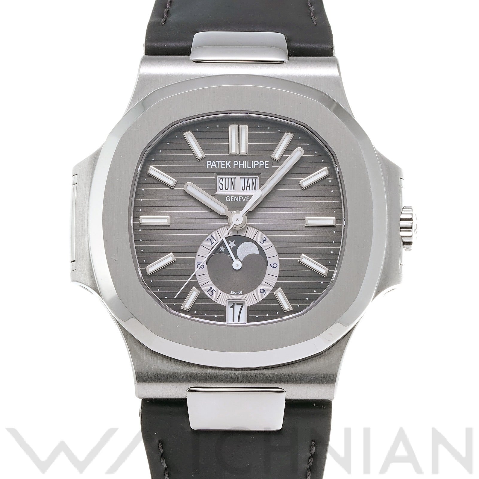 パテック フィリップ / PATEK PHILIPPE ノーチラス アニュアルカレンダー ムーンフェイズ 5726/1A-001 ブラック・グラデーション メンズ 時計 【中古】【wristwatch】
