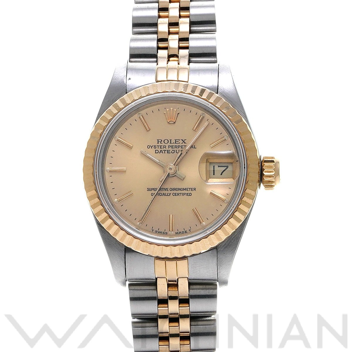 ロレックス デイトジャスト 69173 シャンパン レディース 時計 【中古】【wristwatch】