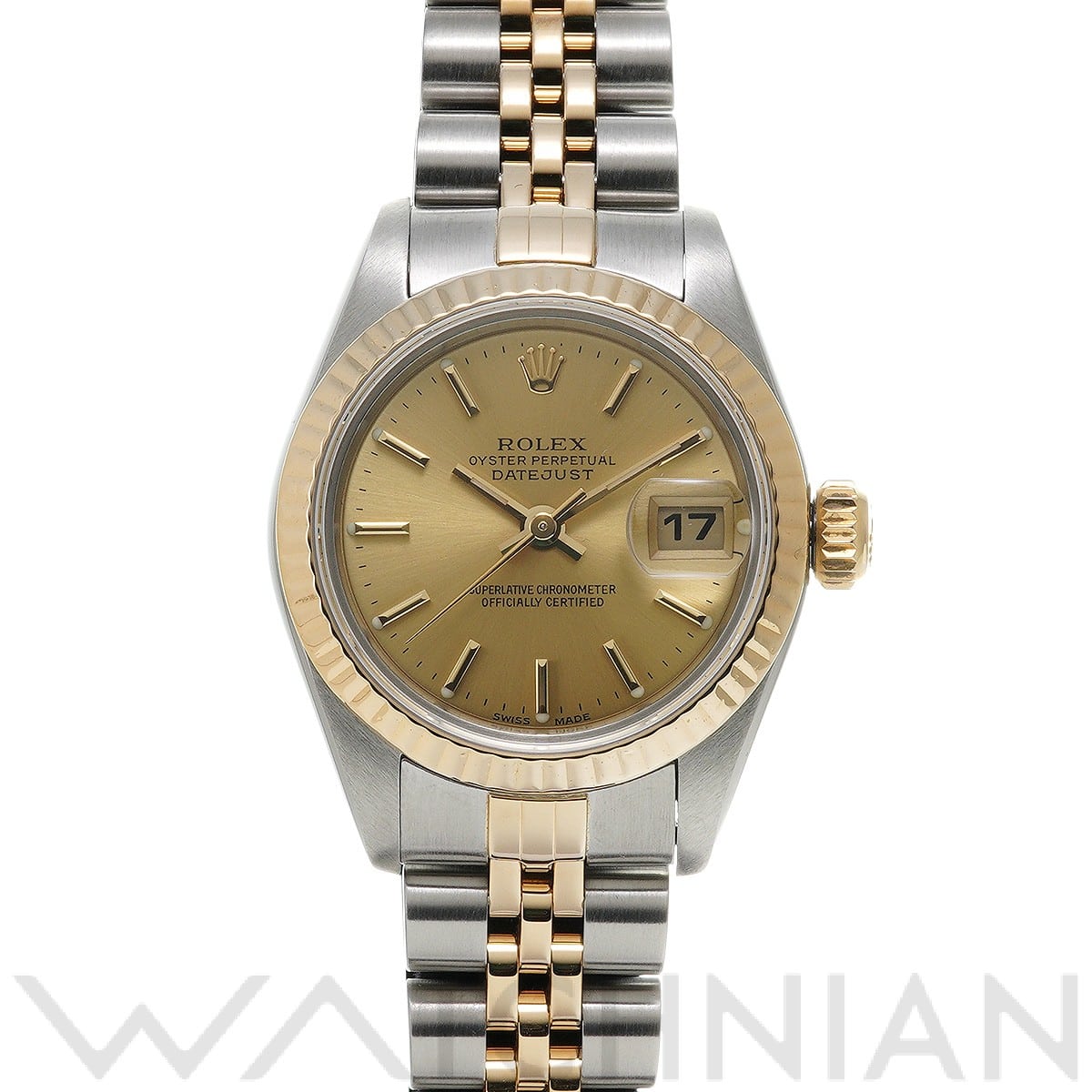 ロレックス デイトジャスト 26 69173 シャンパン レディース 時計 【中古】【wristwatch】