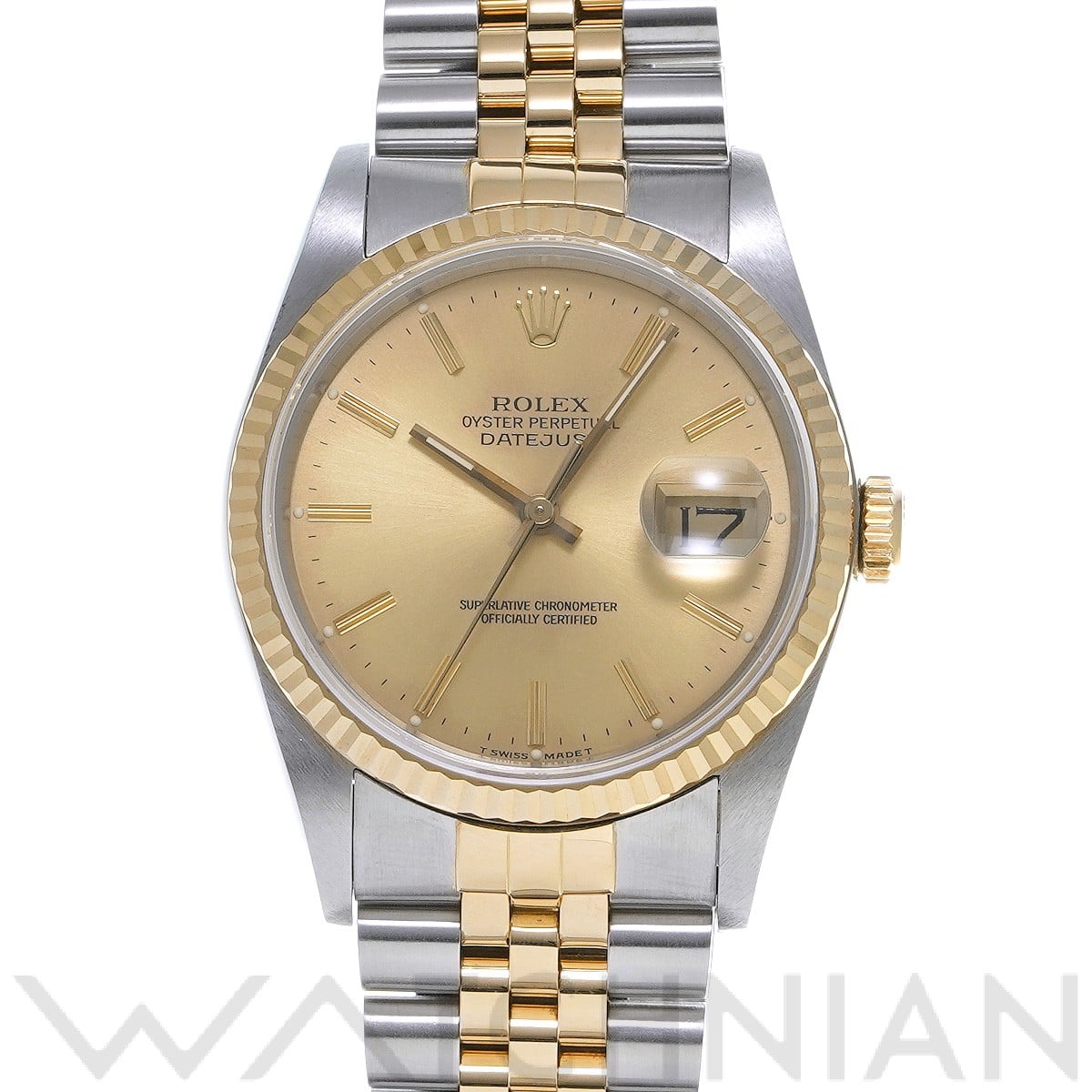 ロレックス デイトジャスト 36 16233 シャンパン メンズ 時計 【中古】【wristwatch】