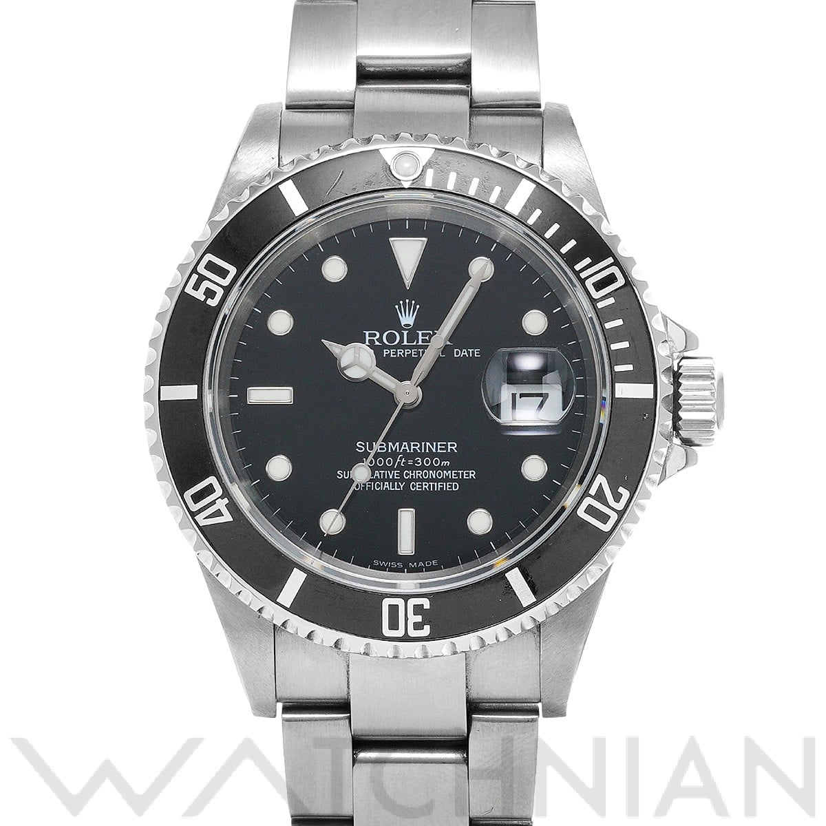 サブマリーナ デイト 16610 F番(2004年頃製造) ブラック ロレックス ROLEX メンズ 【中古】