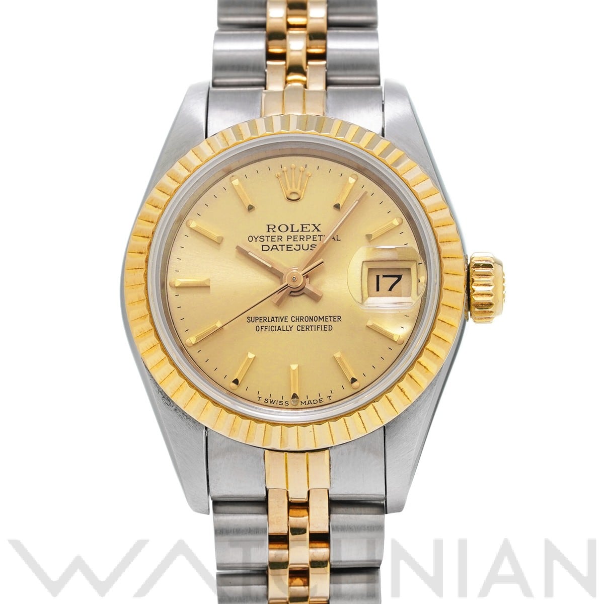 ロレックス デイトジャスト 69173 シャンパン レディース 時計 【中古】【wristwatch】