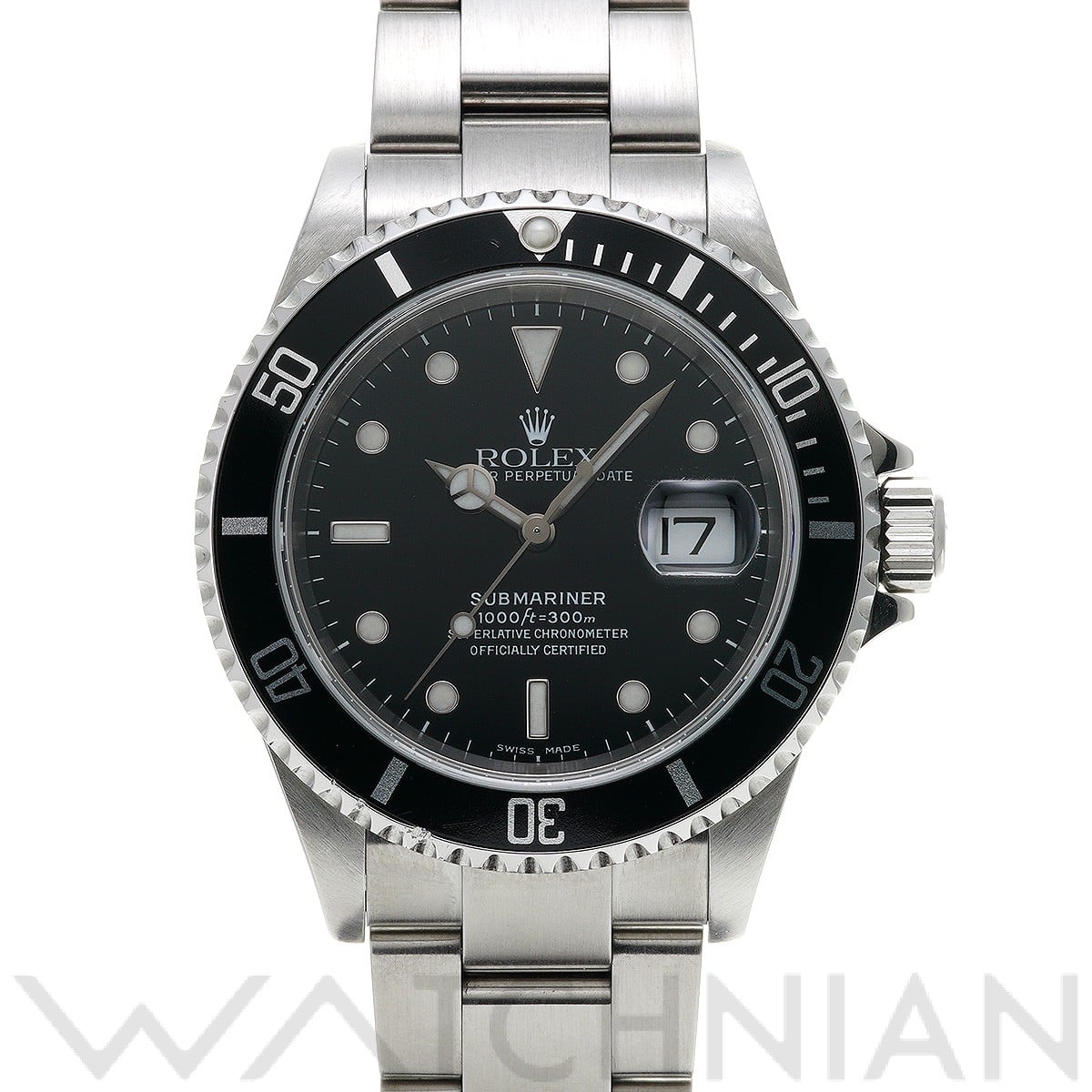 サブマリーナ デイト 16610 F番(2005年頃製造) ブラック ロレックス ROLEX メンズ 【中古】