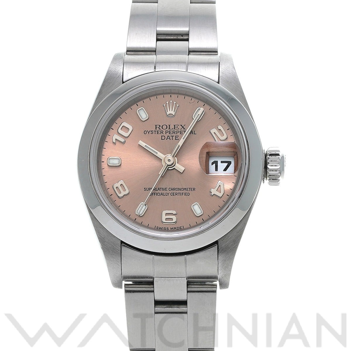 ロレックス オイスターパーペチュアル デイト 79160 ピンク レディース 時計 【中古】【wristwatch】