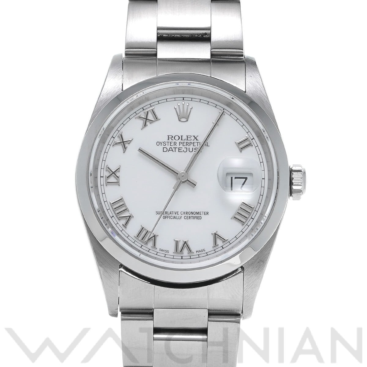 ロレックス デイトジャスト 36 16200 ホワイト メンズ 時計 【中古】【wristwatch】