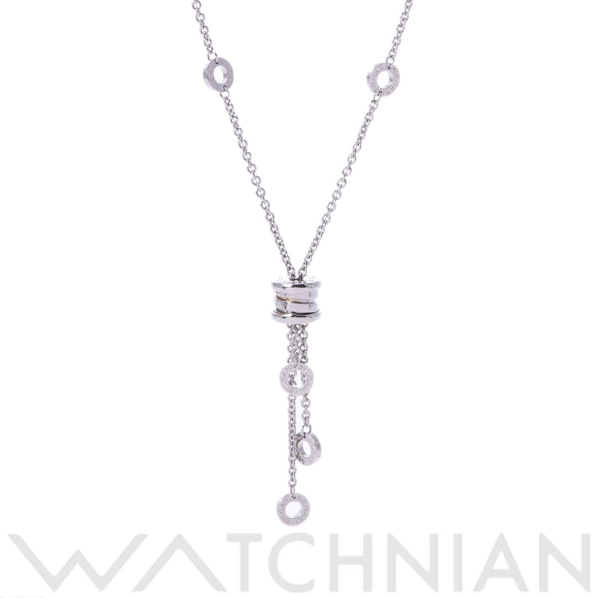 ブルガリ B.ZERO1 エレメント ネックレス シルバー K18ホワイトゴールド WG レディース ジュエリー 【中古】【jewelry】