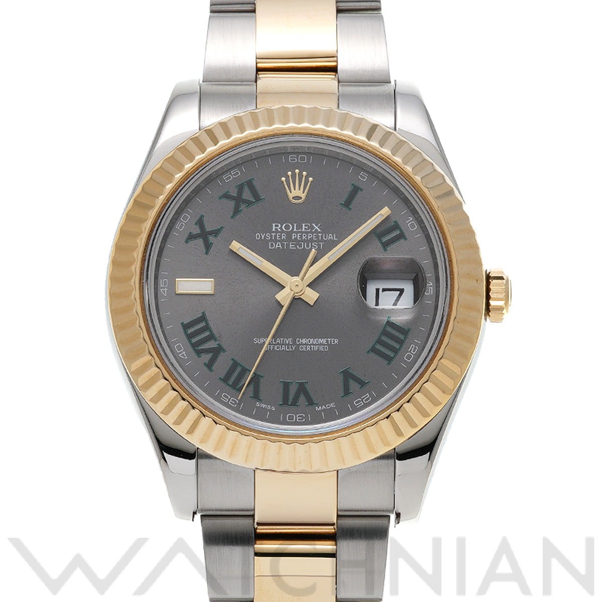 ロレックス デイトジャストII 116333 グレー メンズ 時計 【中古】【wristwatch】