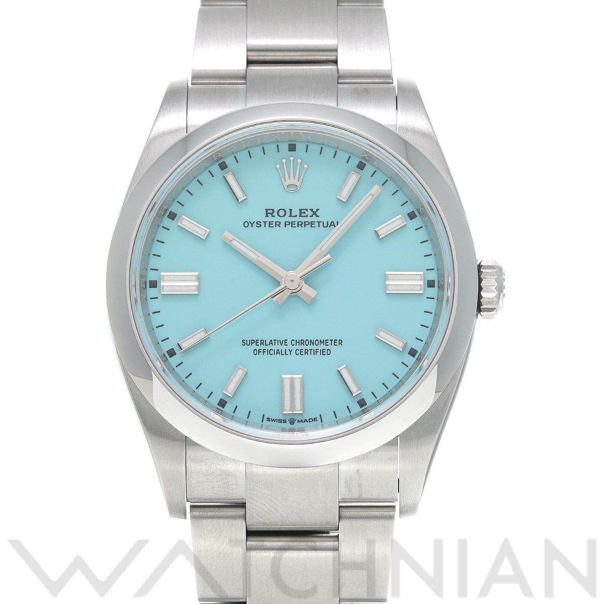 ロレックス オイスターパーペチュアル 36 126000 ターコイズブルー メンズ 時計 【中古】【wristwatch】
