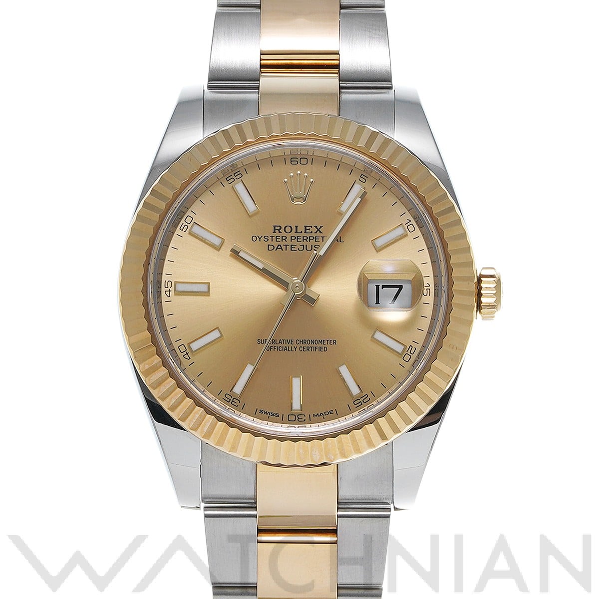 ロレックス デイトジャスト 41 126333 シャンパン メンズ 時計 【中古】【wristwatch】