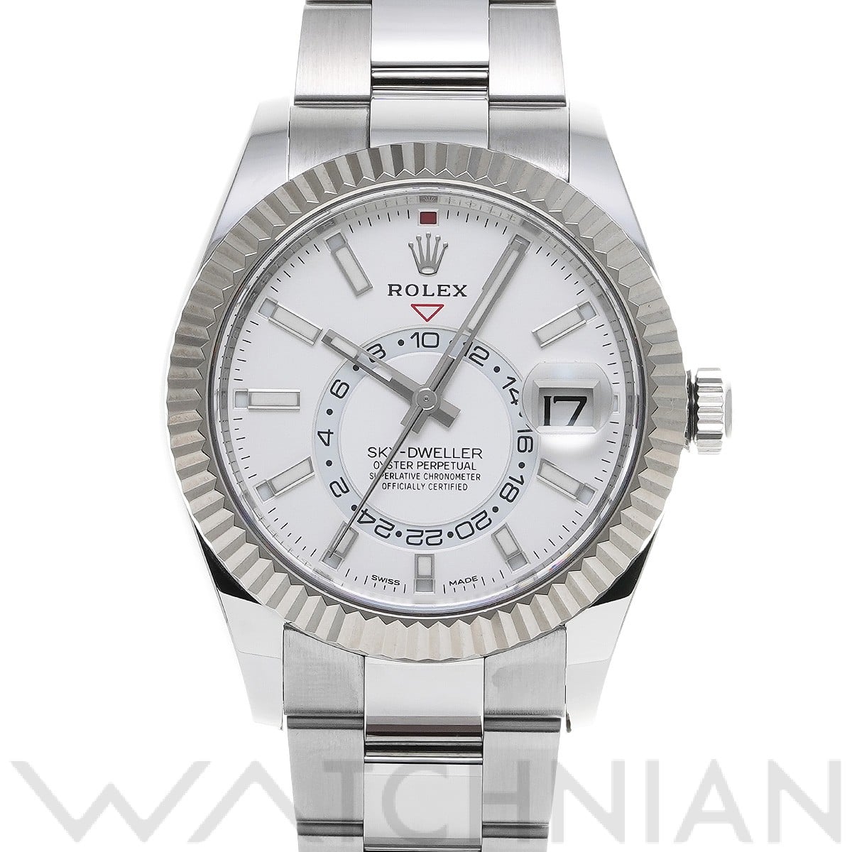 スカイドゥエラー 326934 ランダムシリアル ホワイト ロレックス ROLEX メンズ 【中古】