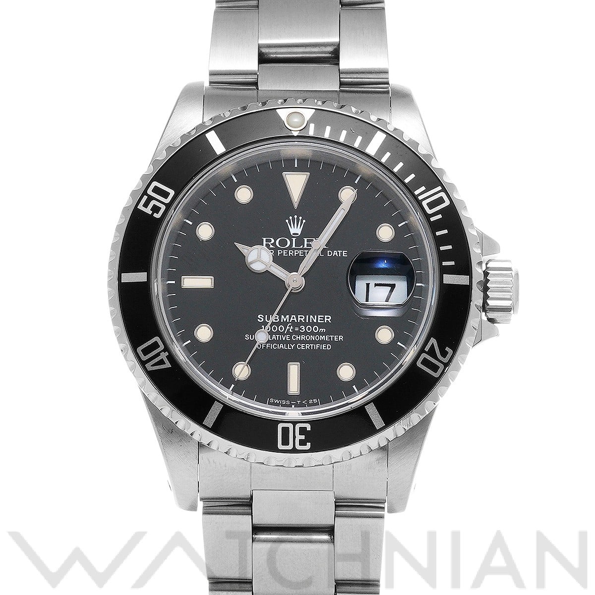 サブマリーナ デイト 16610 E番(1991年頃製造) ブラック ロレックス ROLEX メンズ 【中古】