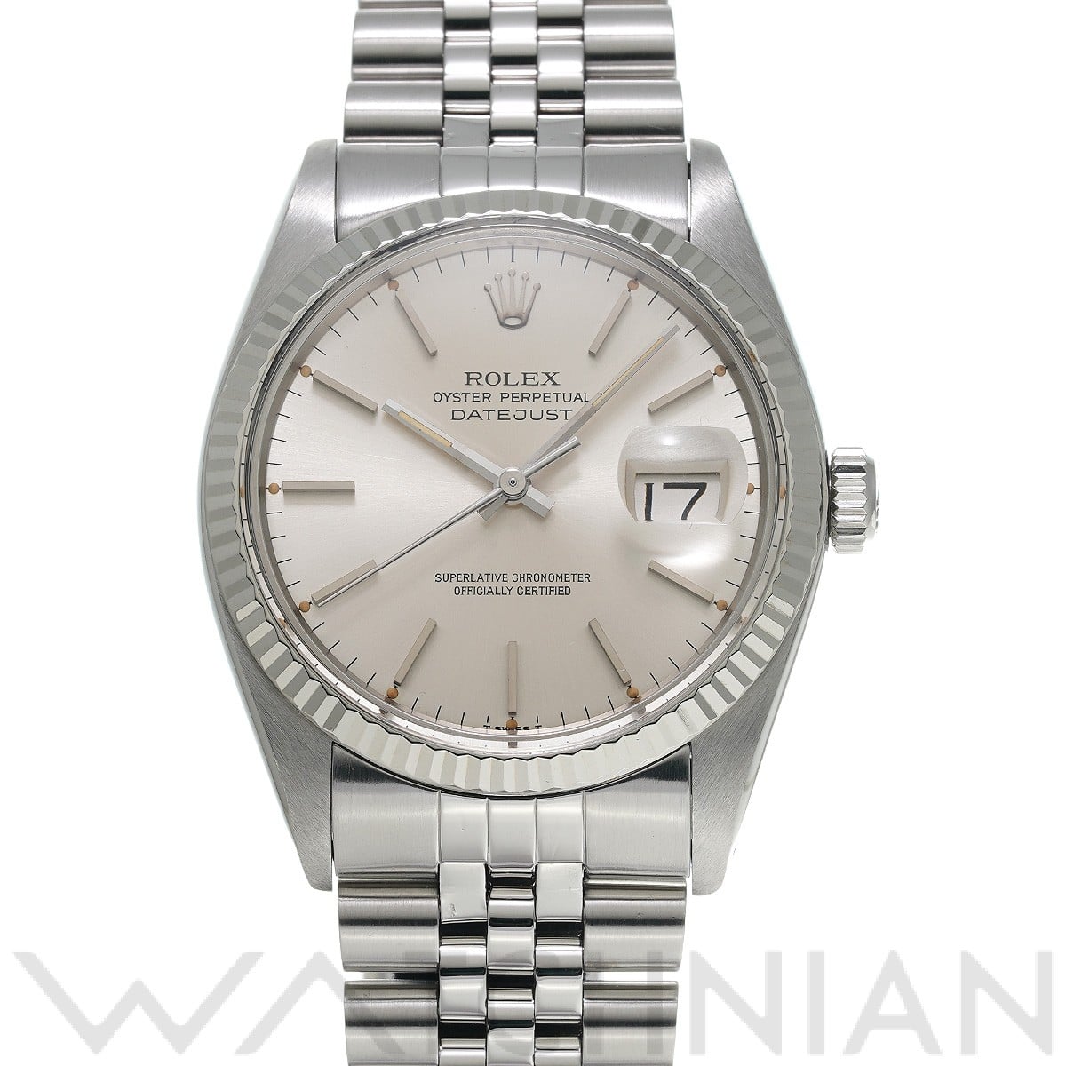 ロレックス デイトジャスト 36 16014 シルバー メンズ 時計 【中古】【wristwatch】