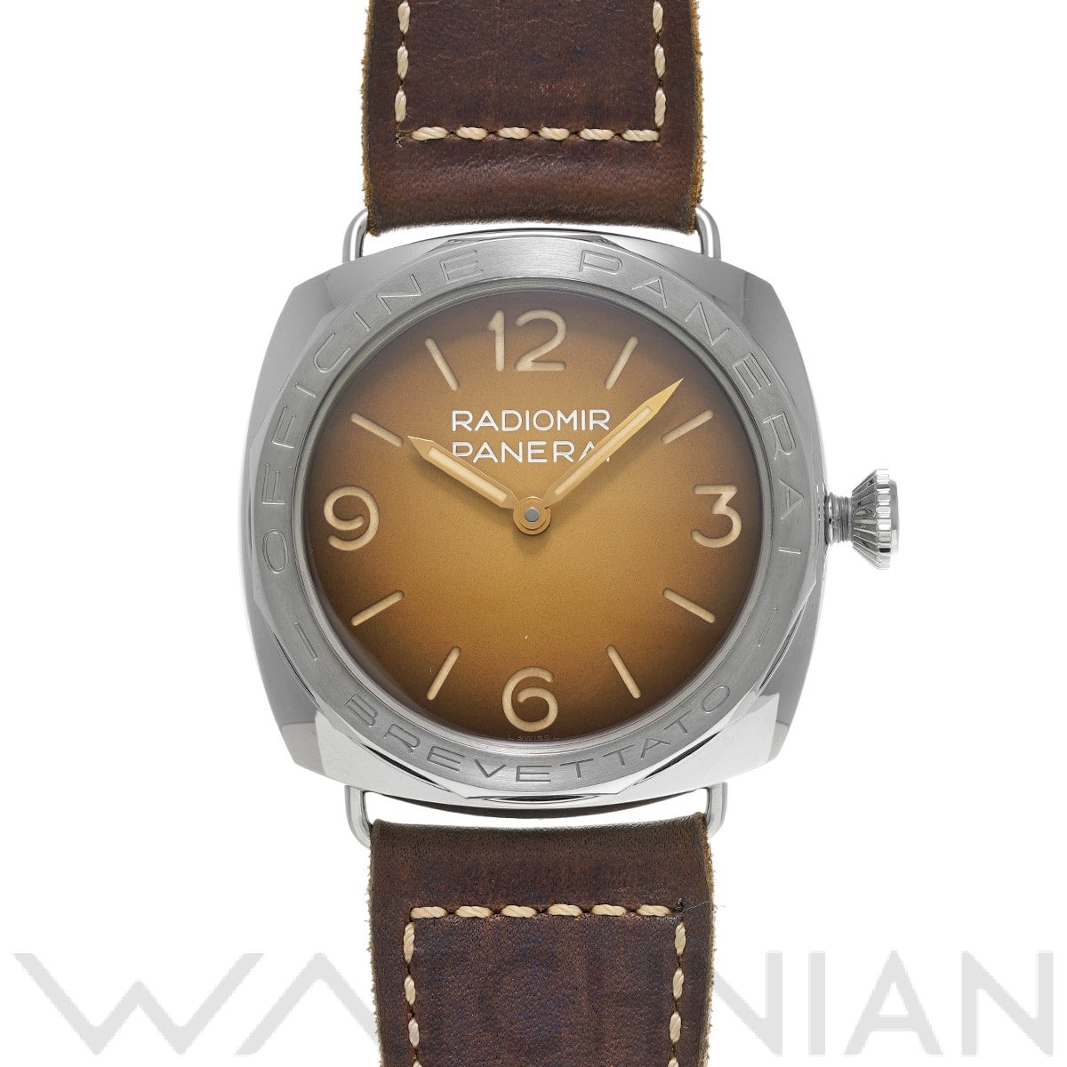 パネライ / PANERAI ラジオミール 3デイズ アッチャイオ PAM00687 ブラウン メンズ 時計 【中古】【wristwatch】