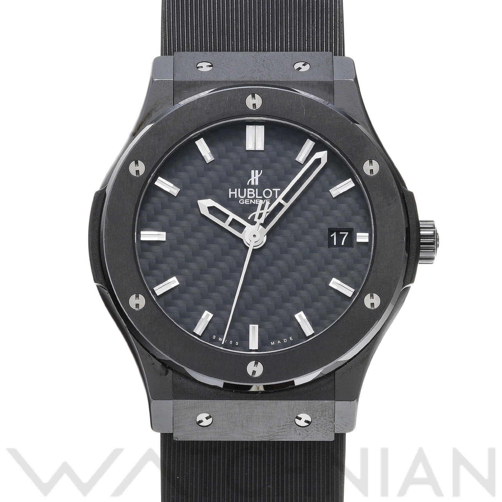 クラシックフュージョン ブラックマジック 511.CM.1770.RX ブラック ウブロ HUBLOT メンズ 【中古】