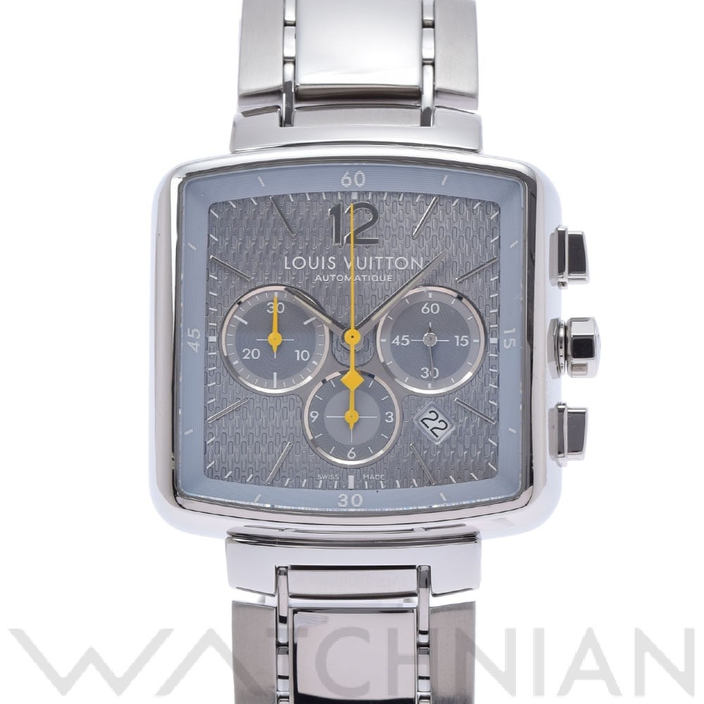 ルイ ヴィトン / LOUIS VUITTON スピーディー クロノ Q21213 アイスブルー/グレー メンズ 時計 【中古】【wristwatch】