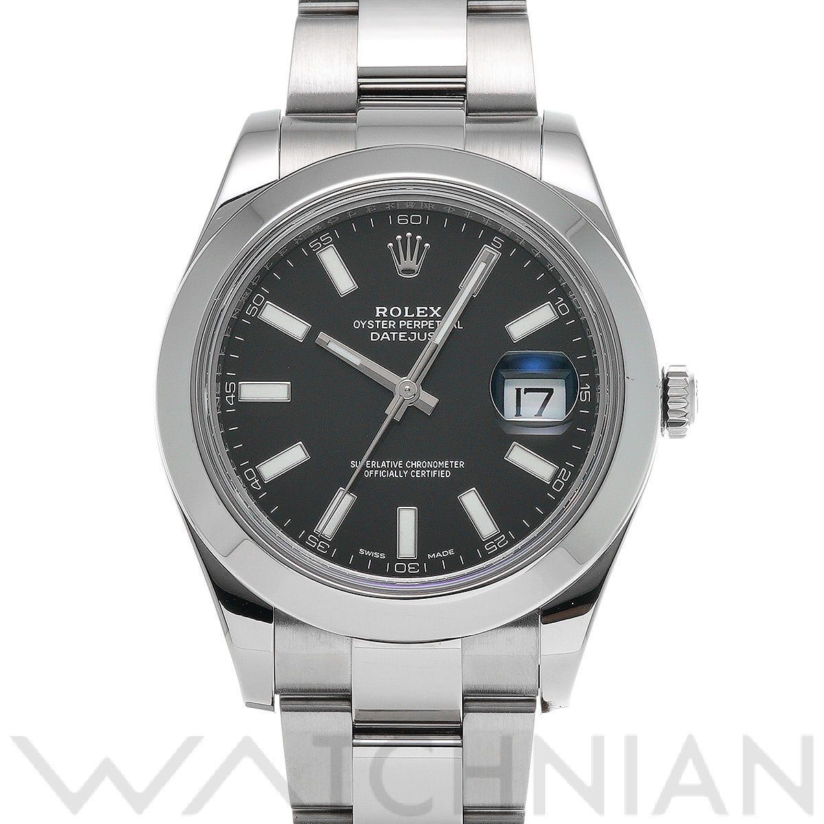 ロレックス デイトジャストII 116300 ブラック メンズ 時計 【中古】【wristwatch】