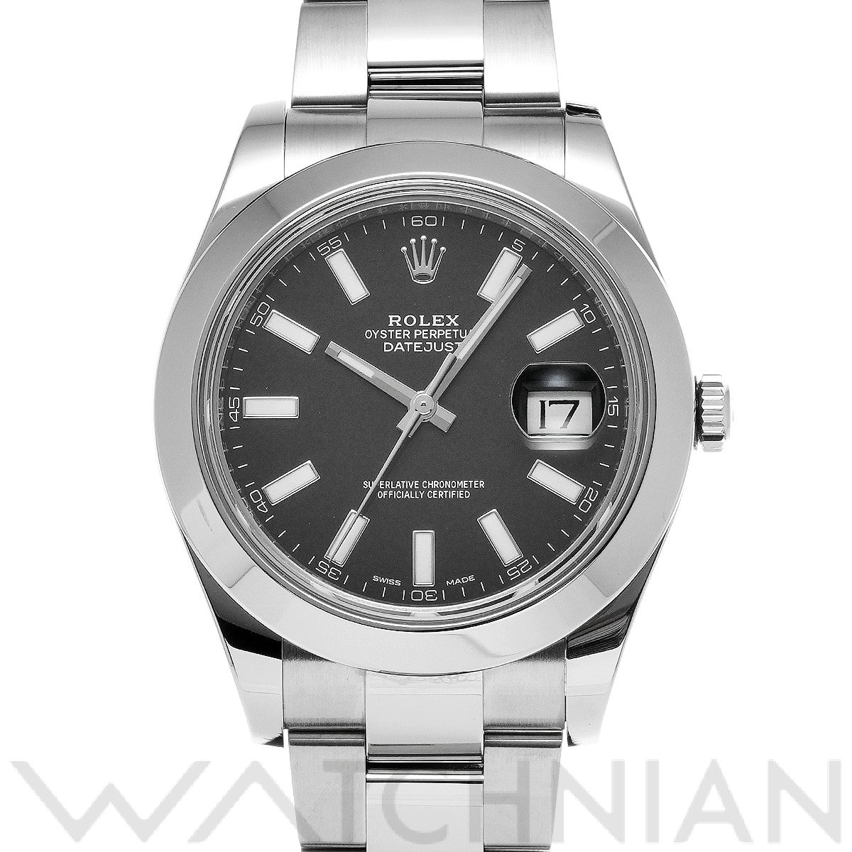 ロレックス デイトジャストII 116300 ブラック メンズ 時計 【中古】【wristwatch】