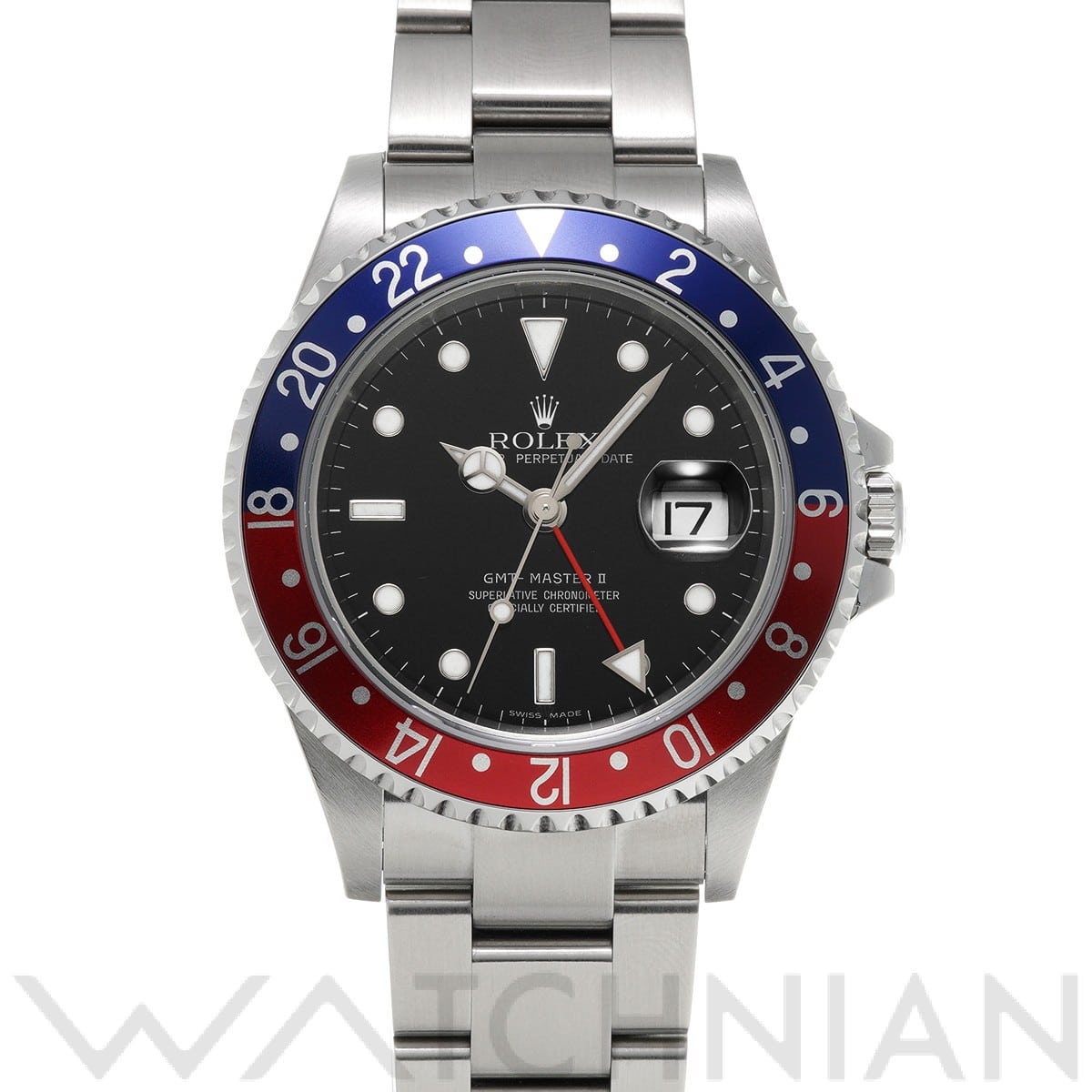 ロレックス GMTマスターII 16710 ブラック メンズ 時計 【中古】【wristwatch】