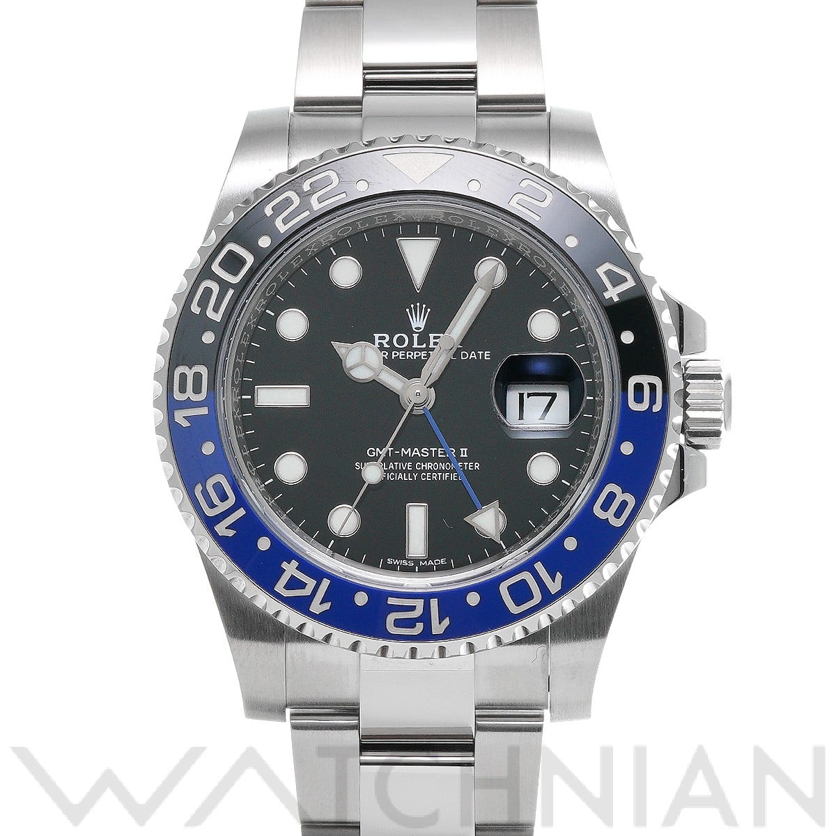 ロレックス GMTマスターII 116710BLNR ブラック メンズ 時計 【中古】【wristwatch】