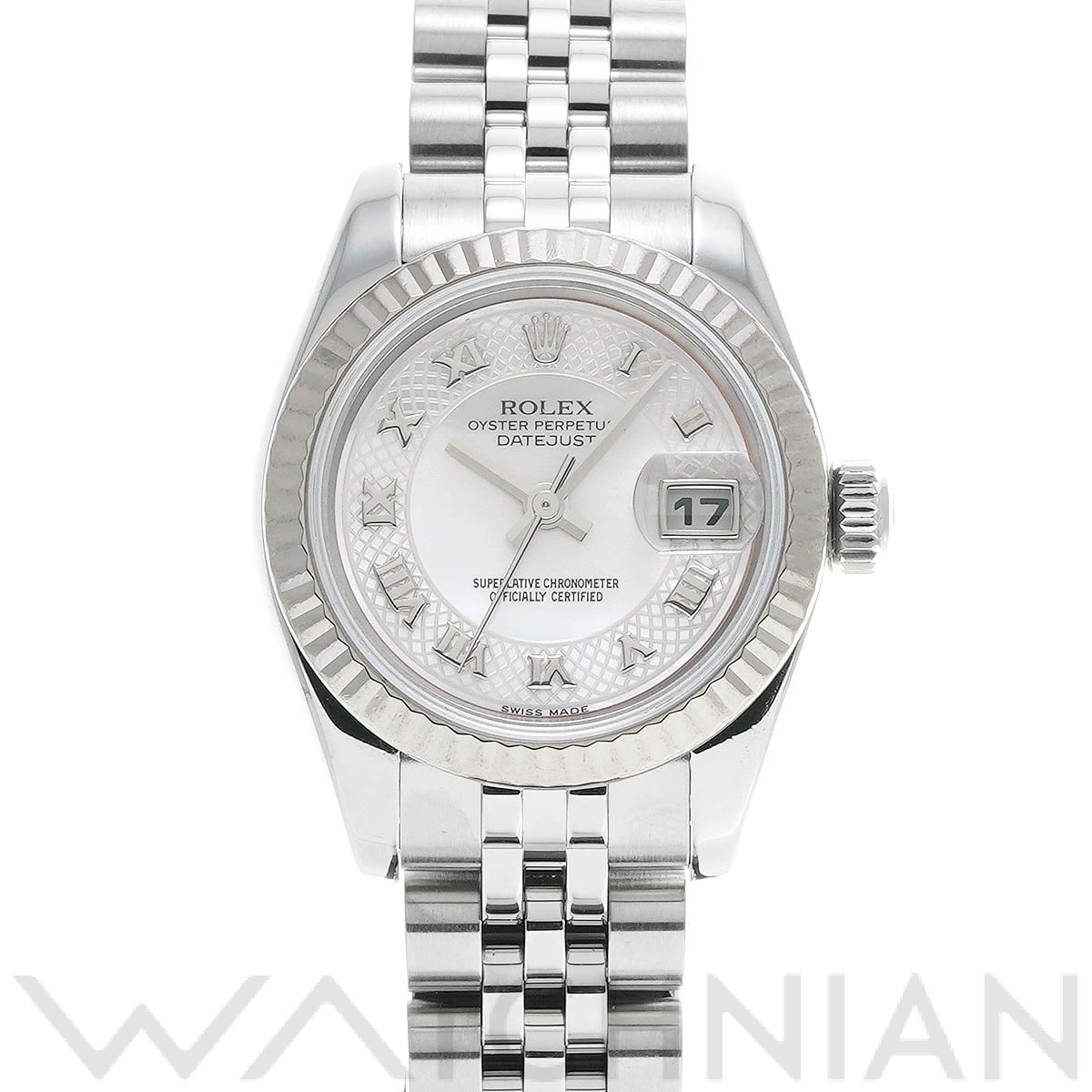 ロレックス レディ デイトジャスト 26 179174NRD ピンクシェル レディース 時計 【中古】【wristwatch】