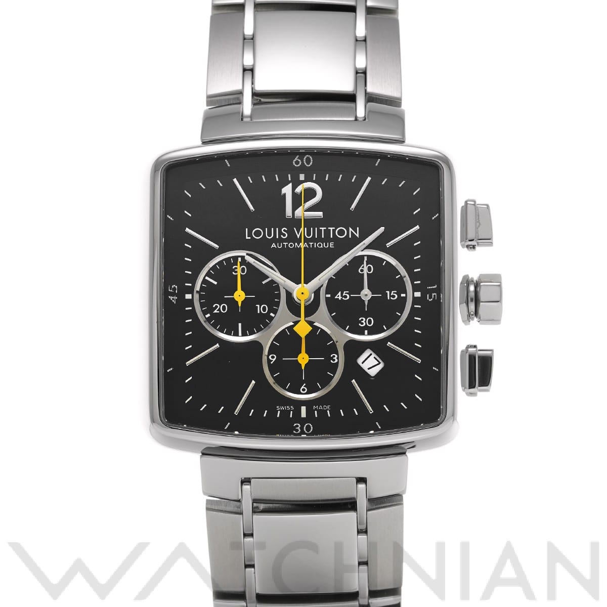 ルイ ヴィトン / LOUIS VUITTON スピーディ クロノグラフ Q212G1 ブラック メンズ 時計 【中古】【wristwatch】