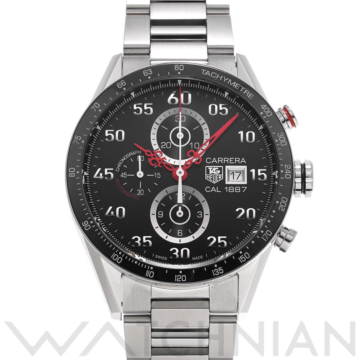 タグ ホイヤー / TAG HEUER カレラ キャリバー1887 クロノグラフ タイムマシーンbyネンド CAR2A14.BA0799 ブラック メンズ 時計 【中古】【wristwatch】