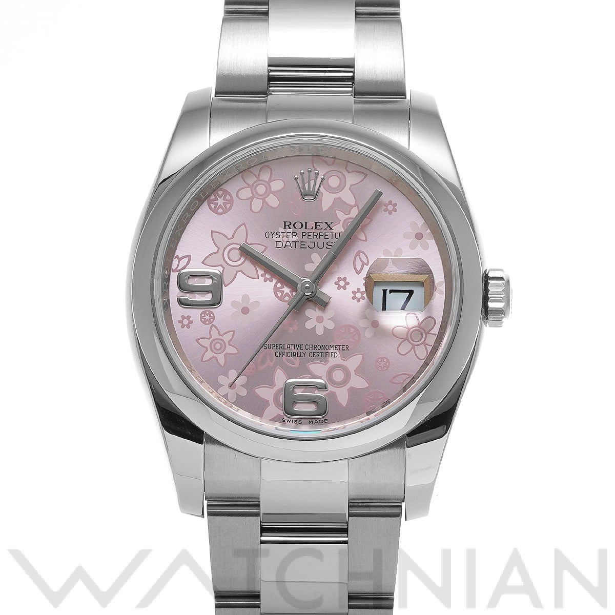 ロレックス デイトジャスト 36 116200 ピンクフラワー メンズ 時計 【中古】【wristwatch】